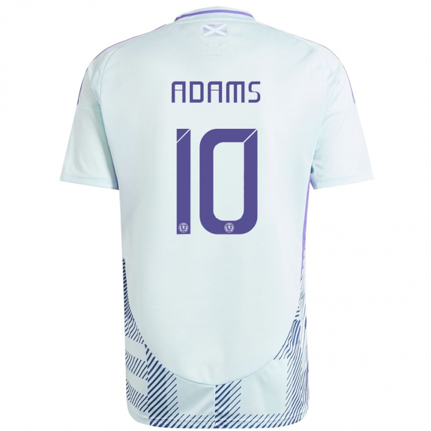 Moteriškas Škotija Ché Adams #10 Šviesiai Mėtų Mėlyna Išvykos Marškinėliai 24-26 T-Shirt