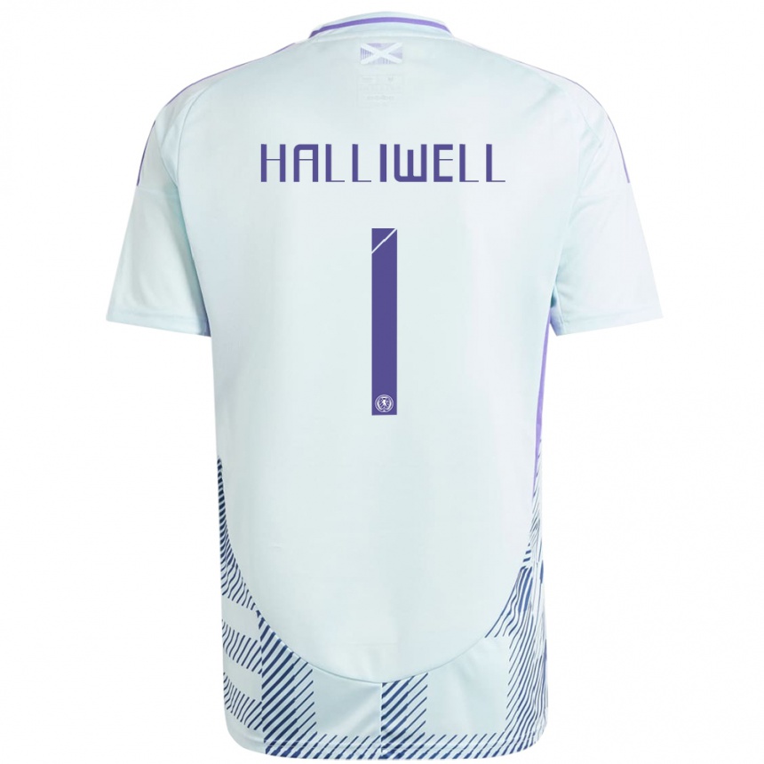 Moteriškas Škotija Alfie Halliwell #1 Šviesiai Mėtų Mėlyna Išvykos Marškinėliai 24-26 T-Shirt