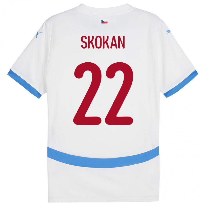 Moteriškas Čekija Vitek Skokan #22 Baltas Išvykos Marškinėliai 24-26 T-Shirt