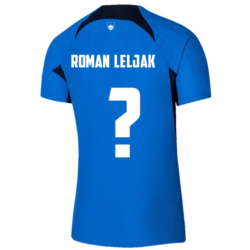 Moteriškas Slovėnija Nejc Roman Leljak #0 Mėlyna Išvykos Marškinėliai 24-26 T-Shirt