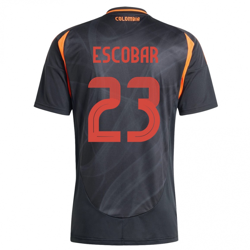 Moteriškas Kolumbija Josen Escobar #23 Juoda Išvykos Marškinėliai 24-26 T-Shirt