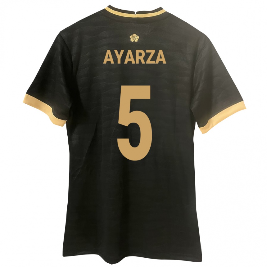 Moteriškas Panama Abdiel Ayarza #5 Juoda Išvykos Marškinėliai 24-26 T-Shirt