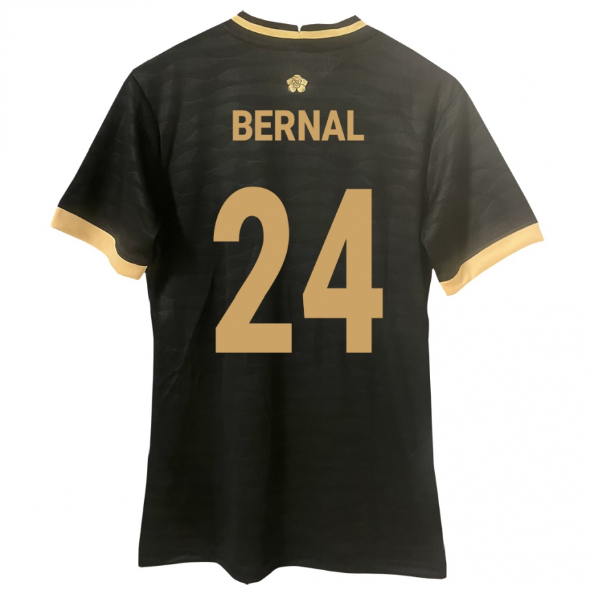 Moteriškas Panama Kevin Bernal #24 Juoda Išvykos Marškinėliai 24-26 T-Shirt