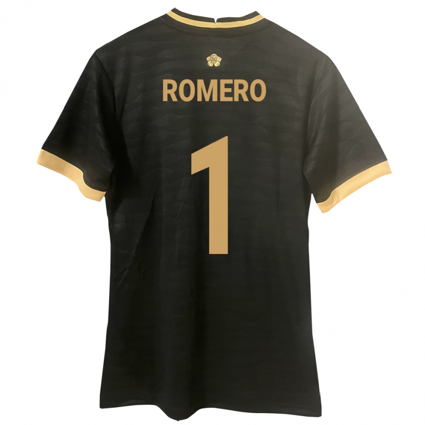 Moteriškas Panama Manuel Romero #1 Juoda Išvykos Marškinėliai 24-26 T-Shirt