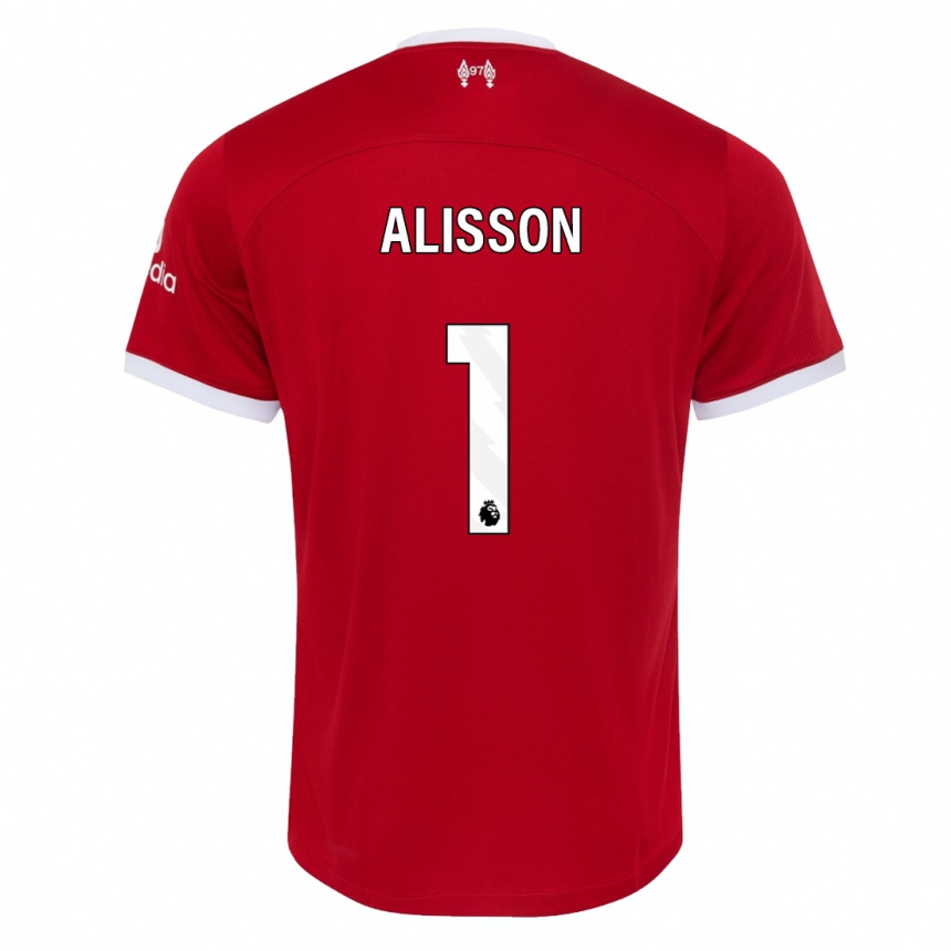 Vaikiškas Alisson #1 Raudona Namų Marškinėliai 2023/24 T-Shirt