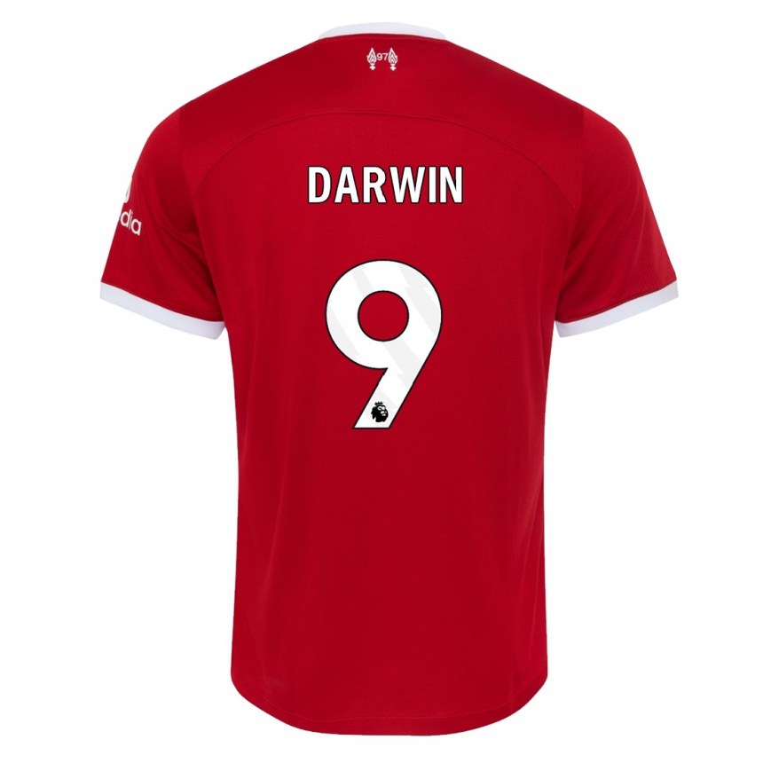 Vaikiškas Darwin Nunez #9 Raudona Namų Marškinėliai 2023/24 T-Shirt