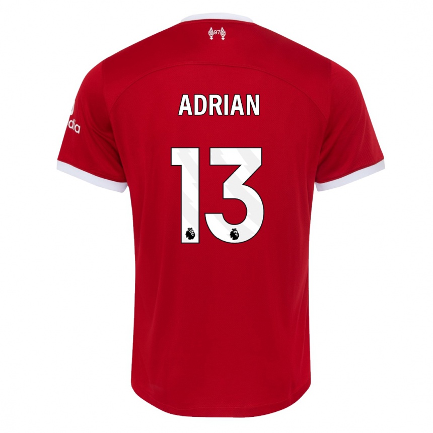 Vaikiškas Adrian #13 Raudona Namų Marškinėliai 2023/24 T-Shirt