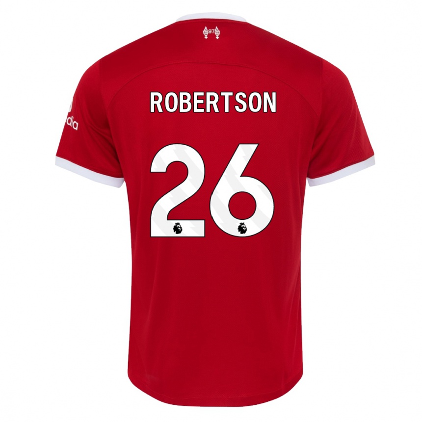 Vaikiškas Andrew Robertson #26 Raudona Namų Marškinėliai 2023/24 T-Shirt