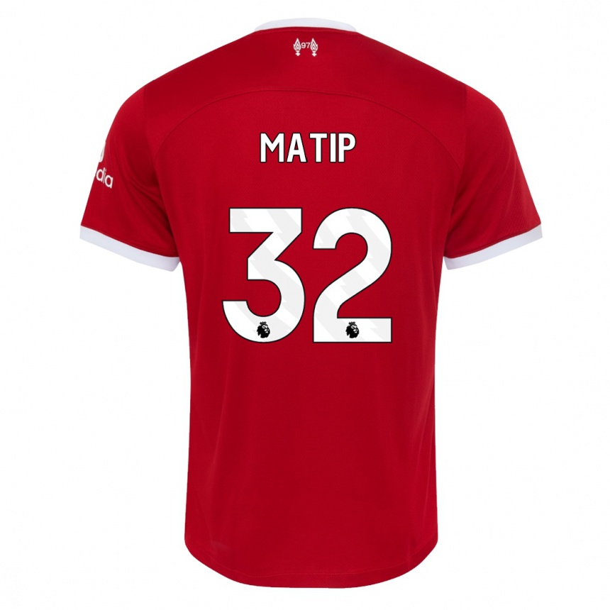 Vaikiškas Joel Matip #32 Raudona Namų Marškinėliai 2023/24 T-Shirt