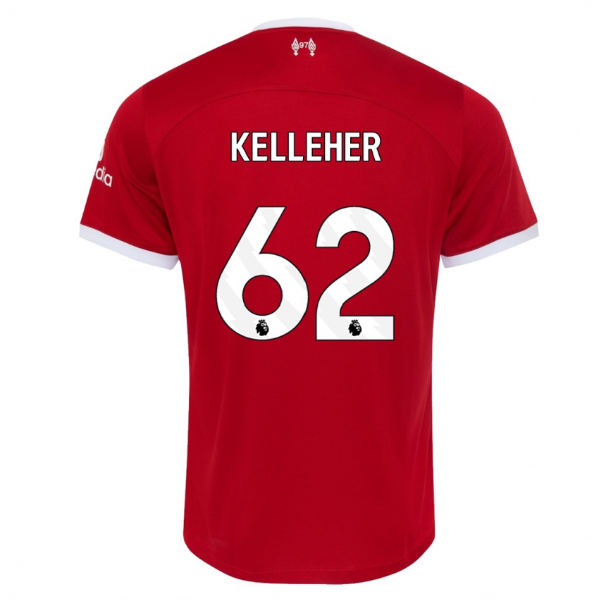 Vaikiškas Caoimhin Kelleher #62 Raudona Namų Marškinėliai 2023/24 T-Shirt