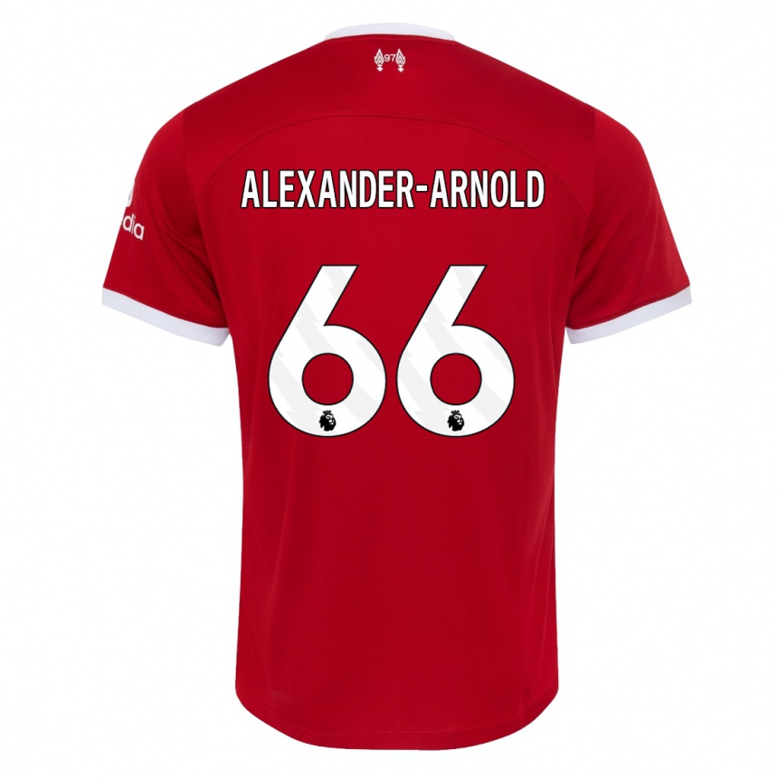 Vaikiškas Trent Alexander-Arnold #66 Raudona Namų Marškinėliai 2023/24 T-Shirt