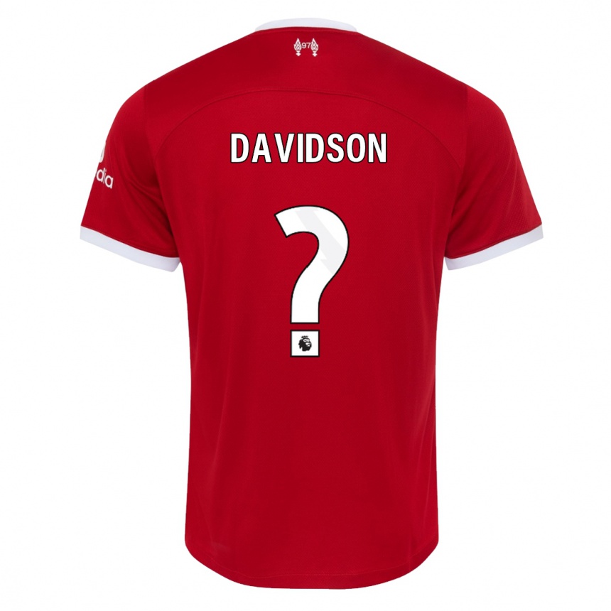 Vaikiškas Josh Davidson #0 Raudona Namų Marškinėliai 2023/24 T-Shirt