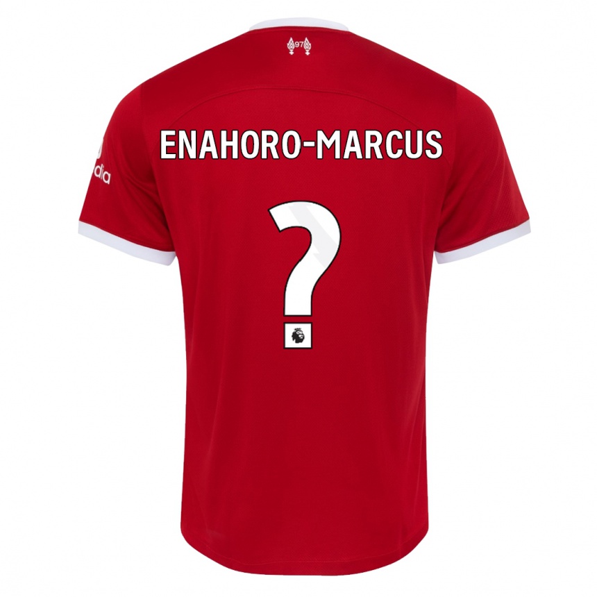 Vaikiškas Louis Enahoro-Marcus #0 Raudona Namų Marškinėliai 2023/24 T-Shirt