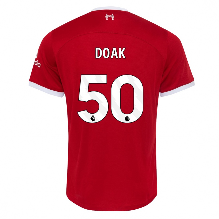 Vaikiškas Ben Doak #50 Raudona Namų Marškinėliai 2023/24 T-Shirt