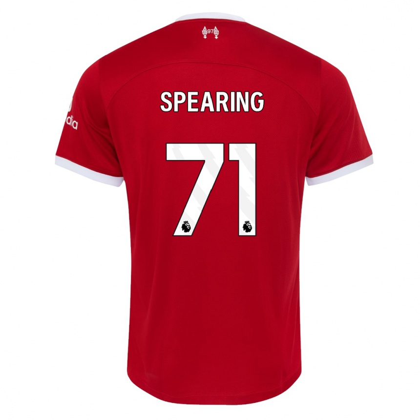 Vaikiškas Jay Spearing #71 Raudona Namų Marškinėliai 2023/24 T-Shirt