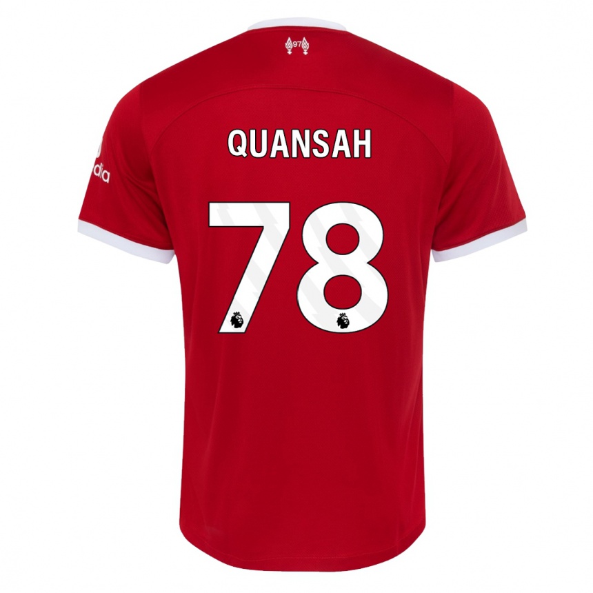 Vaikiškas Jarell Quansah #78 Raudona Namų Marškinėliai 2023/24 T-Shirt