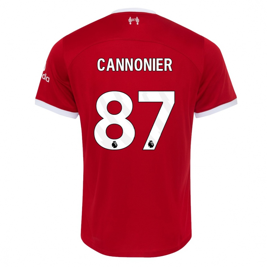 Vaikiškas Oakley Cannonier #87 Raudona Namų Marškinėliai 2023/24 T-Shirt