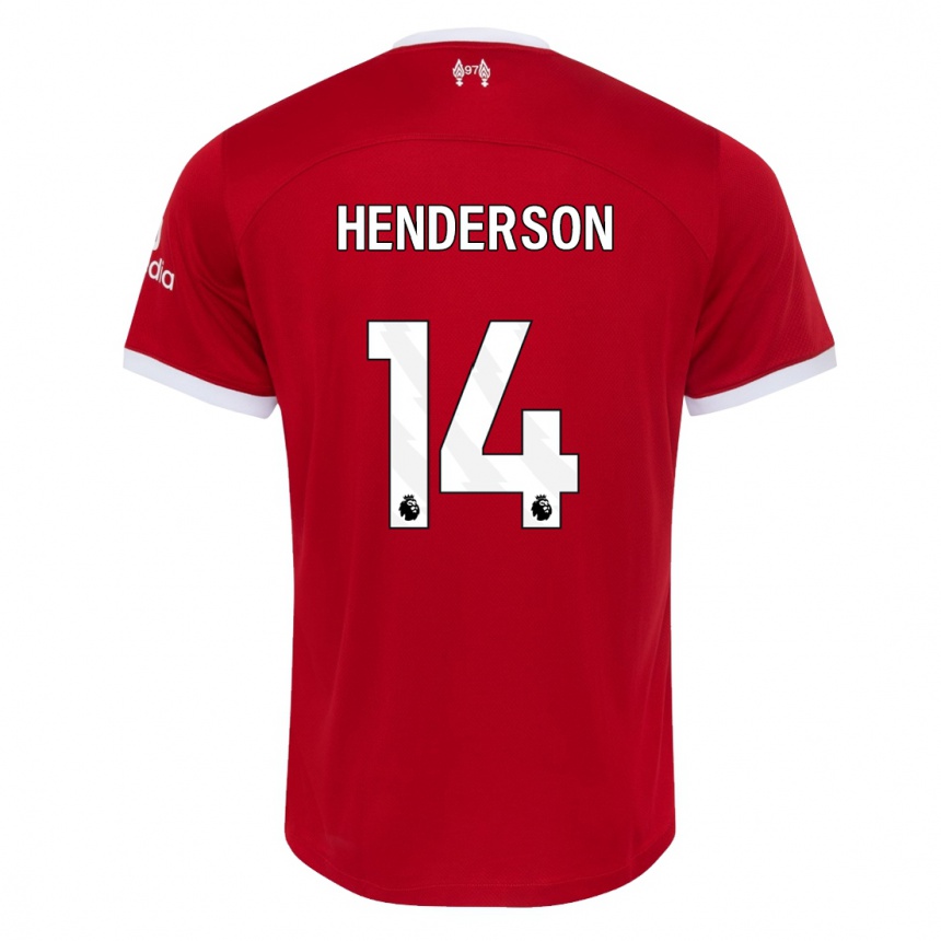 Vaikiškas Henderson #14 Raudona Namų Marškinėliai 2023/24 T-Shirt