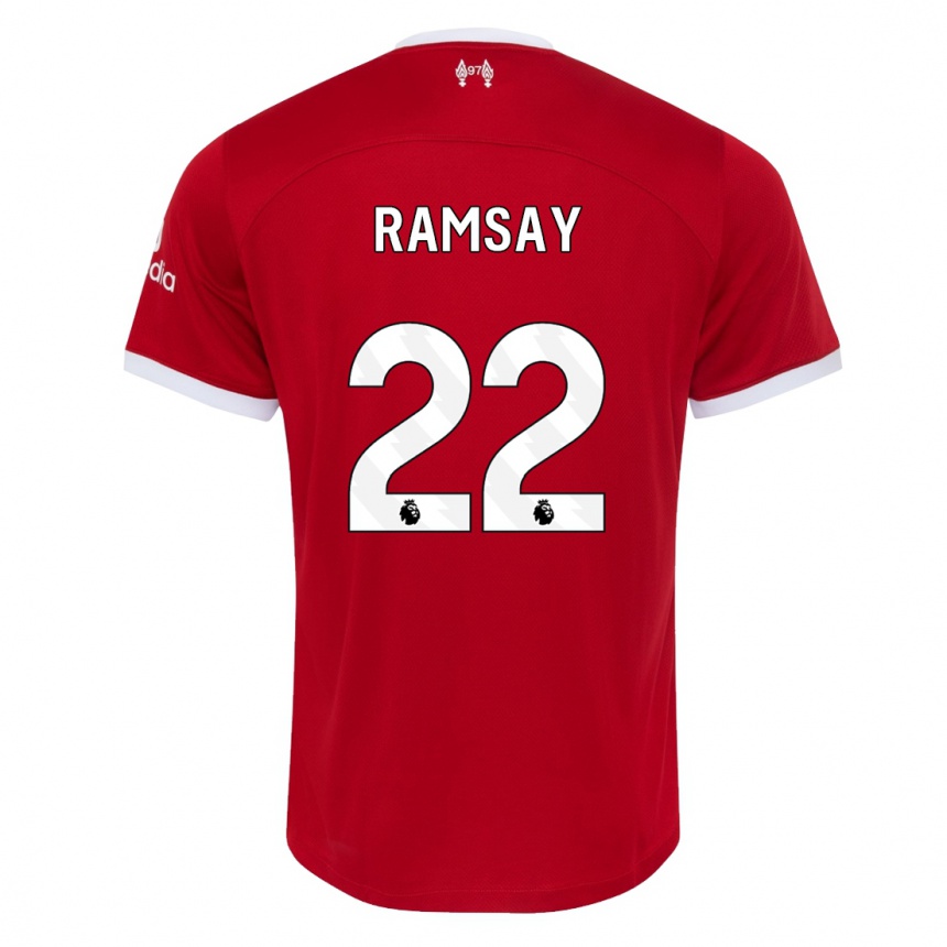 Vaikiškas Calvin Ramsay #22 Raudona Namų Marškinėliai 2023/24 T-Shirt