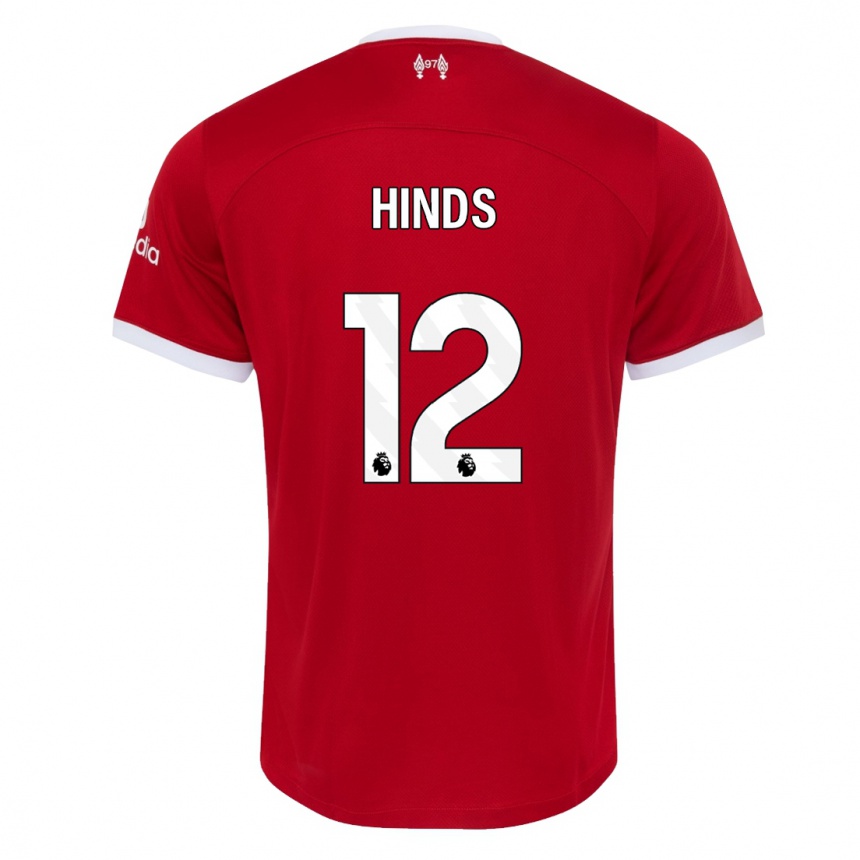 Vaikiškas Taylor Hinds #12 Raudona Namų Marškinėliai 2023/24 T-Shirt