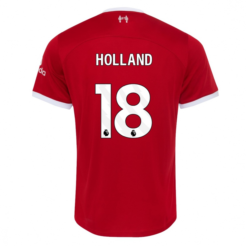 Vaikiškas Ceri Holland #18 Raudona Namų Marškinėliai 2023/24 T-Shirt