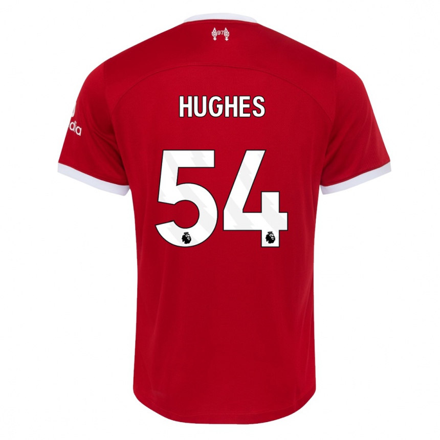 Vaikiškas Liam Hughes #54 Raudona Namų Marškinėliai 2023/24 T-Shirt