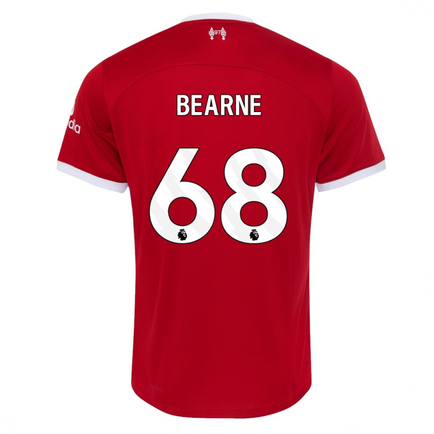 Vaikiškas Jack Bearne #68 Raudona Namų Marškinėliai 2023/24 T-Shirt