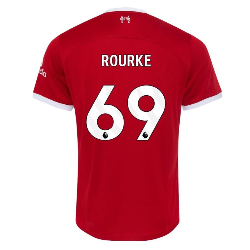 Vaikiškas Fidel O'rourke #69 Raudona Namų Marškinėliai 2023/24 T-Shirt