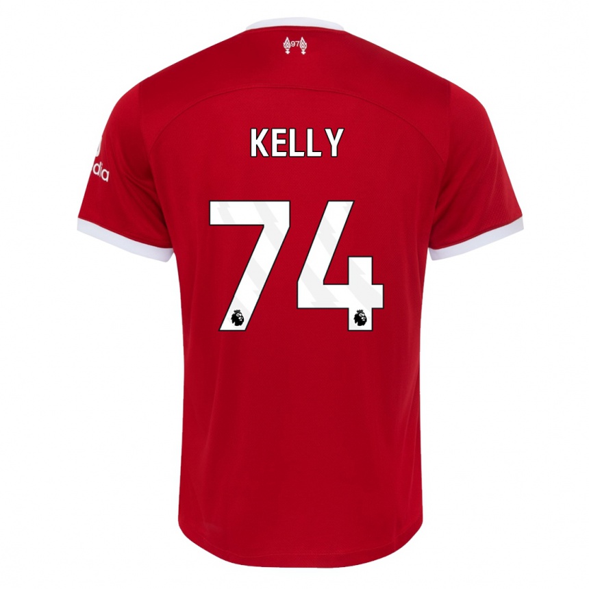 Vaikiškas Oscar Kelly #74 Raudona Namų Marškinėliai 2023/24 T-Shirt