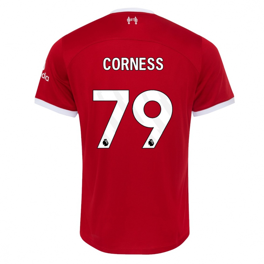 Vaikiškas Dominic Corness #79 Raudona Namų Marškinėliai 2023/24 T-Shirt