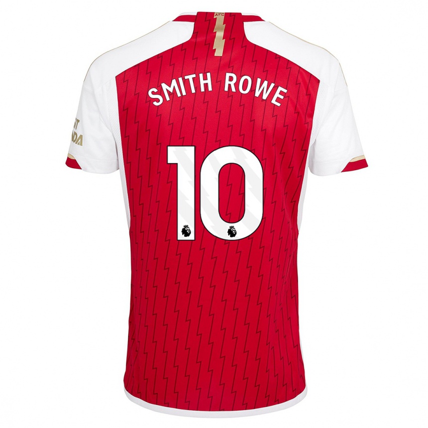 Vaikiškas Emile Smith Rowe #10 Raudona Namų Marškinėliai 2023/24 T-Shirt