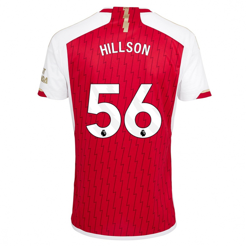 Vaikiškas James Hillson #56 Raudona Namų Marškinėliai 2023/24 T-Shirt