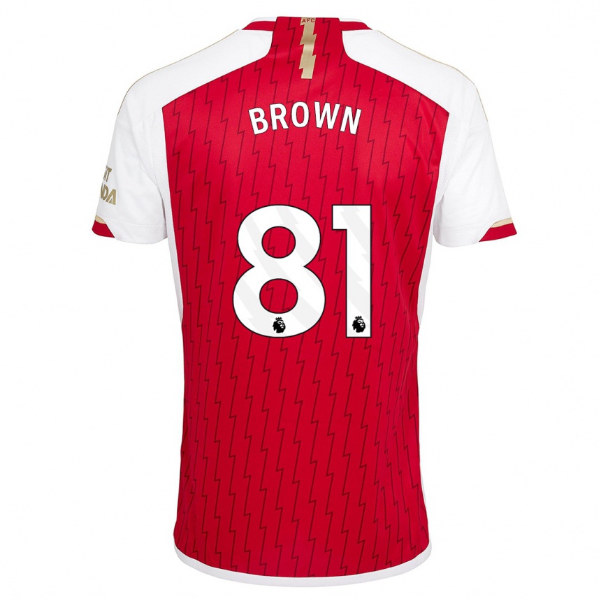 Vaikiškas Luis Brown #81 Raudona Namų Marškinėliai 2023/24 T-Shirt