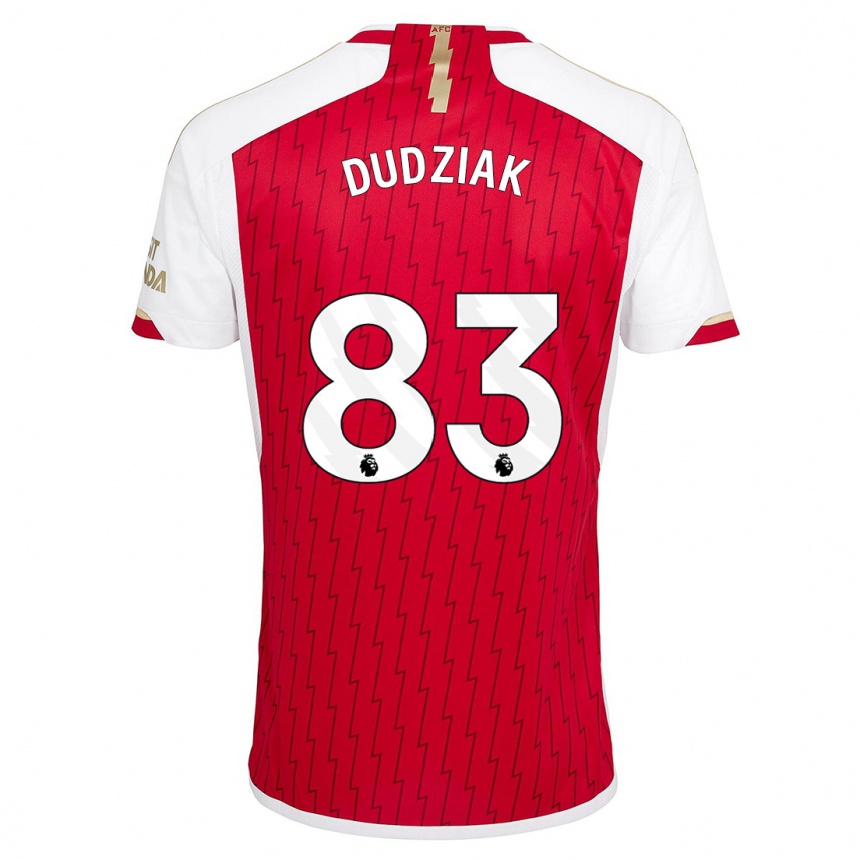 Vaikiškas Harrison Dudziak #83 Raudona Namų Marškinėliai 2023/24 T-Shirt