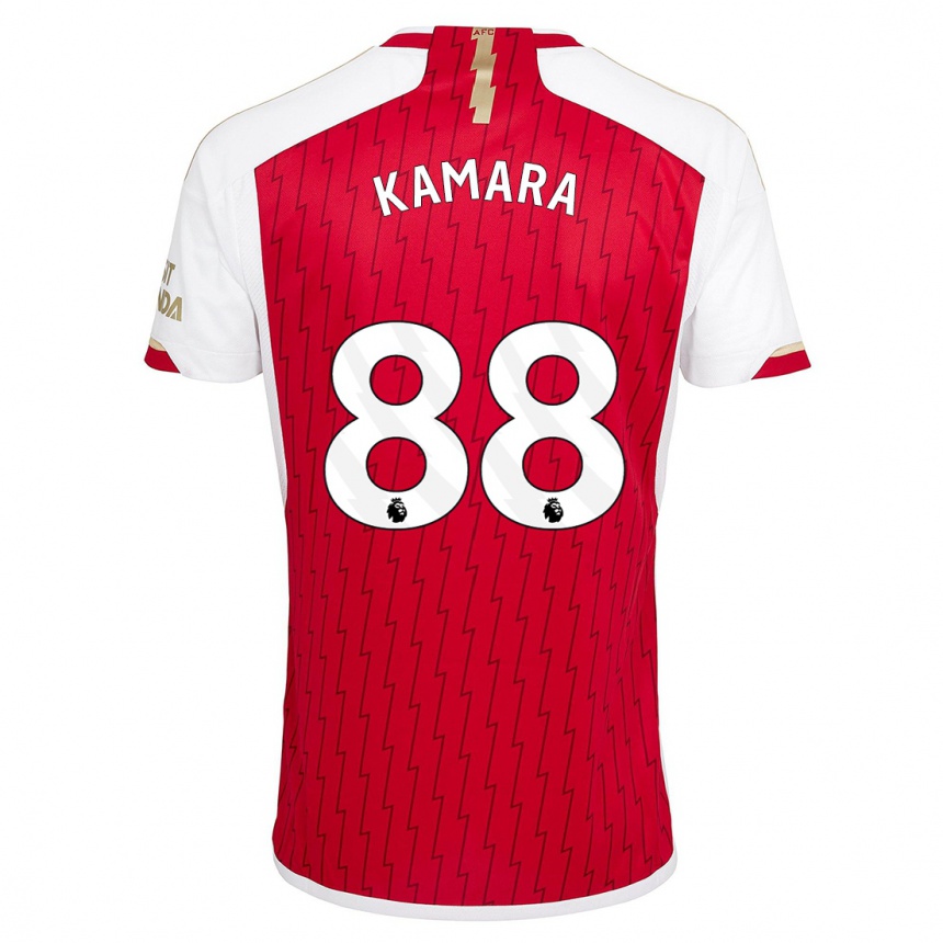 Vaikiškas Osman Kamara #88 Raudona Namų Marškinėliai 2023/24 T-Shirt