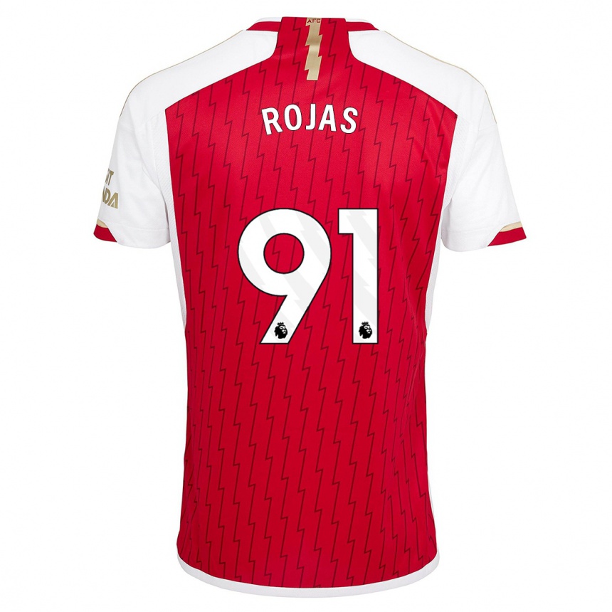 Vaikiškas Alexei Rojas #91 Raudona Namų Marškinėliai 2023/24 T-Shirt