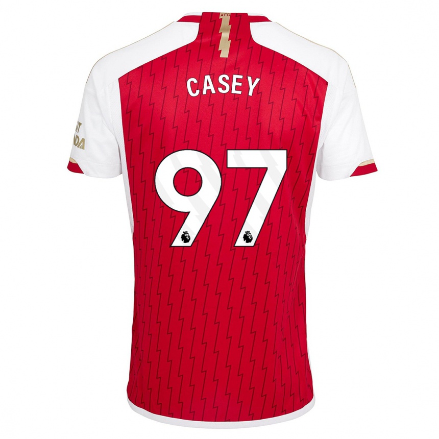 Vaikiškas Dan Casey #97 Raudona Namų Marškinėliai 2023/24 T-Shirt