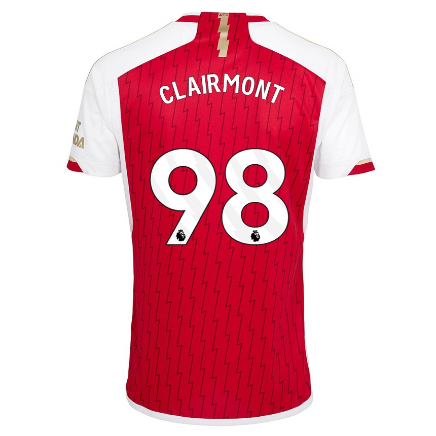 Vaikiškas Reece Clairmont #98 Raudona Namų Marškinėliai 2023/24 T-Shirt