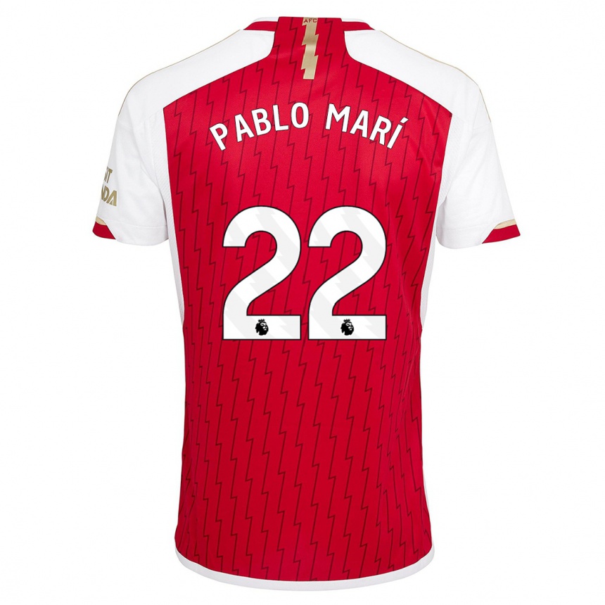 Vaikiškas Pablo Mari #22 Raudona Namų Marškinėliai 2023/24 T-Shirt