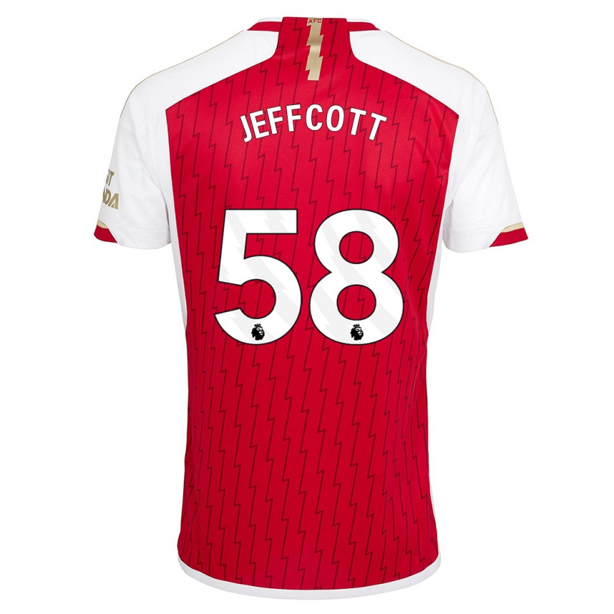 Vaikiškas Henry Jeffcott #58 Raudona Namų Marškinėliai 2023/24 T-Shirt