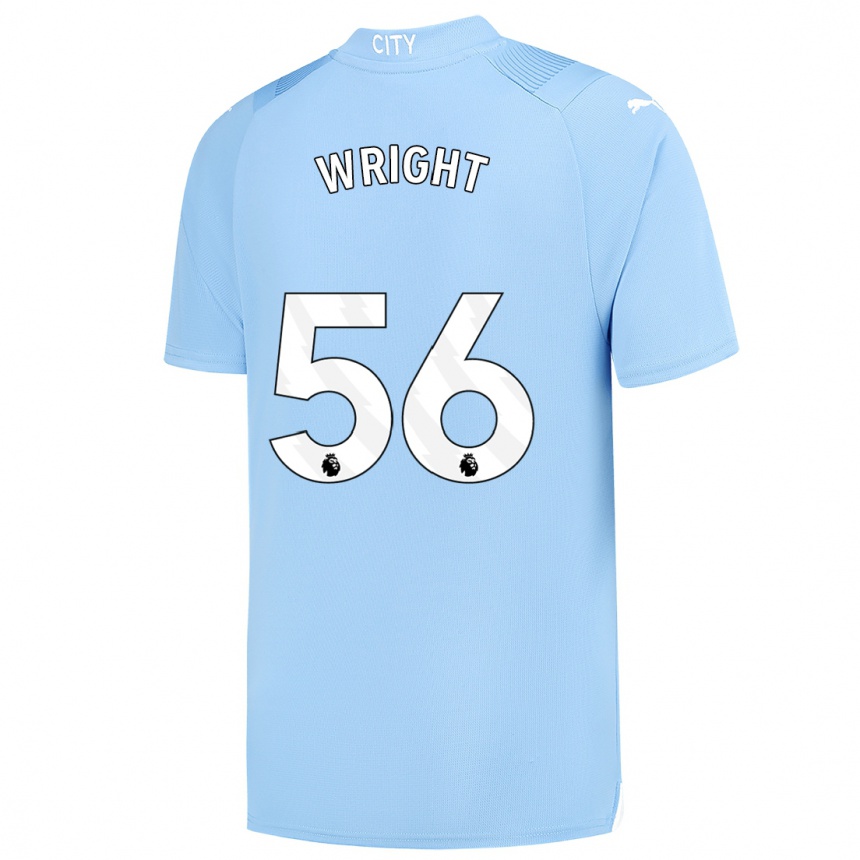 Vaikiškas Jacob Wright #56 Šviesiai Mėlynas Namų Marškinėliai 2023/24 T-Shirt