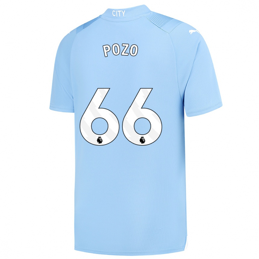 Vaikiškas Iker Pozo #66 Šviesiai Mėlynas Namų Marškinėliai 2023/24 T-Shirt