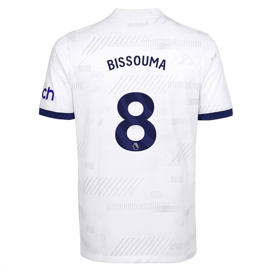 Vaikiškas Yves Bissouma #8 Baltas Namų Marškinėliai 2023/24 T-Shirt