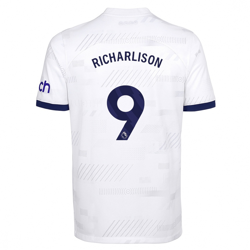 Vaikiškas Richarlison #9 Baltas Namų Marškinėliai 2023/24 T-Shirt