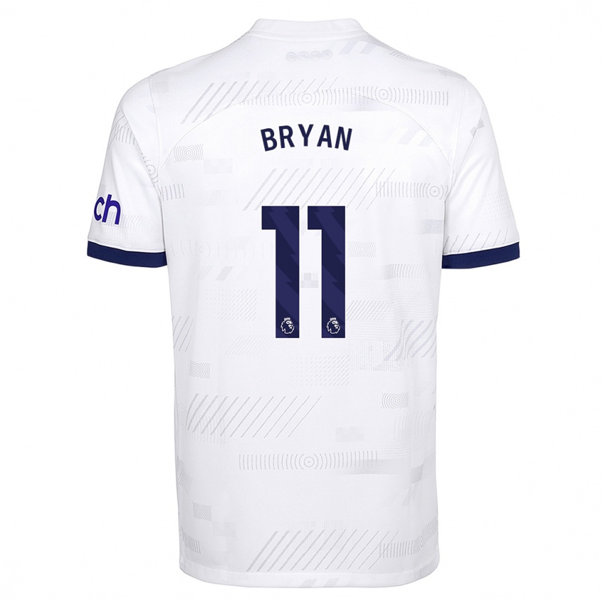 Vaikiškas Bryan Gil #11 Baltas Namų Marškinėliai 2023/24 T-Shirt