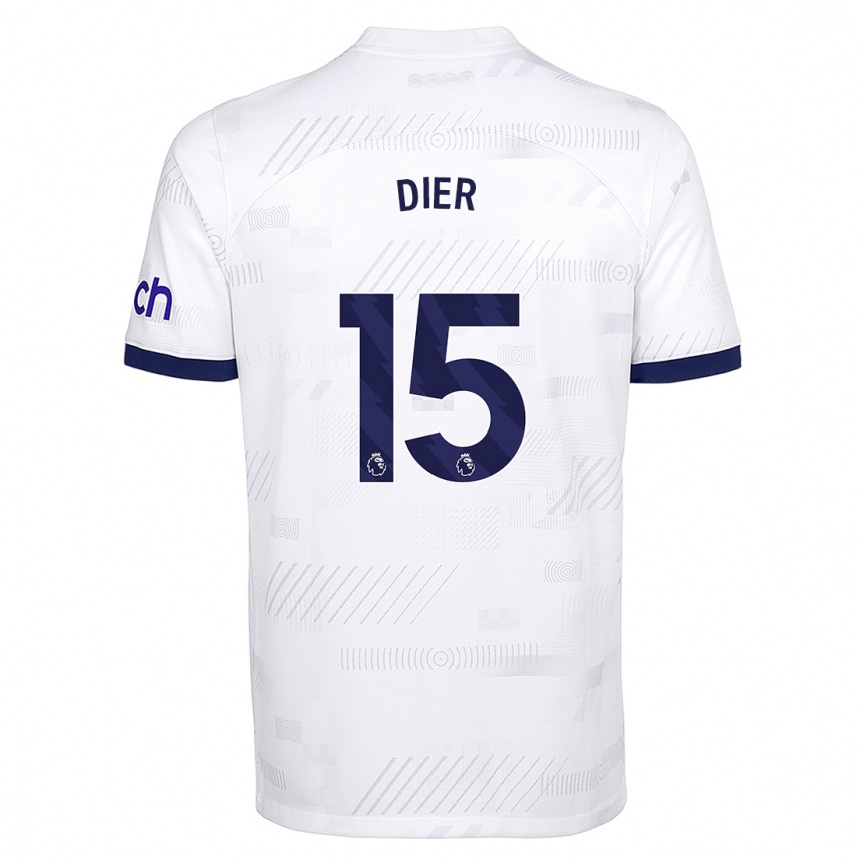 Vaikiškas Eric Dier #15 Baltas Namų Marškinėliai 2023/24 T-Shirt