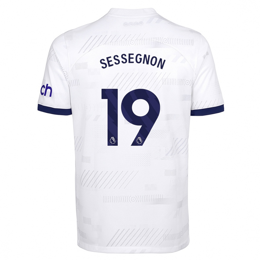 Vaikiškas Ryan Sessegnon #19 Baltas Namų Marškinėliai 2023/24 T-Shirt