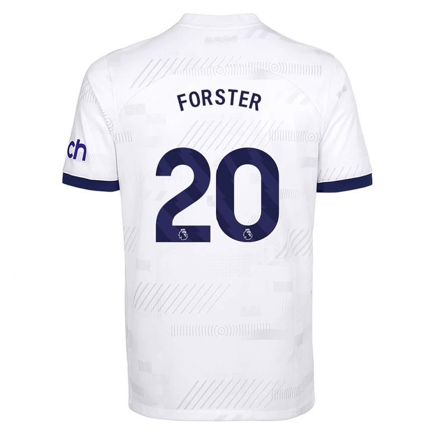 Vaikiškas Fraser Forster #20 Baltas Namų Marškinėliai 2023/24 T-Shirt