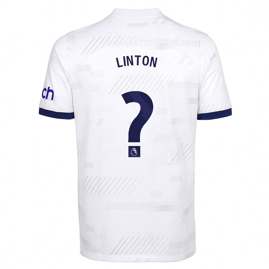 Vaikiškas Jahziah Linton #0 Baltas Namų Marškinėliai 2023/24 T-Shirt