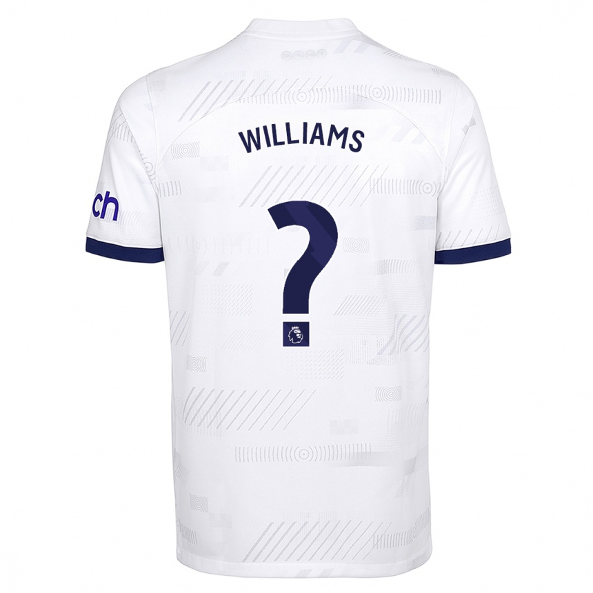 Vaikiškas Jaden Williams #0 Baltas Namų Marškinėliai 2023/24 T-Shirt